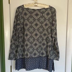 J. Jill Patterned Tunic Blouse